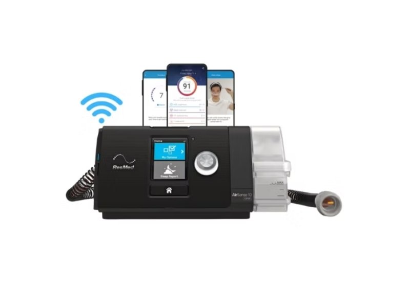 CPAP machine for sleep apnea.